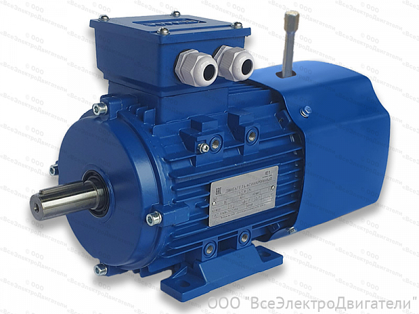 Электродвигатель с тормозом АИР 100 L2 Е2, IM1081 (5,5 кВт 3000 об/мин)