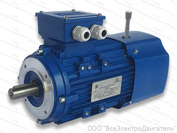 Электродвигатель с тормозом АИР 100 L2 Е2, IM1081 (5,5 кВт 3000 об/мин)